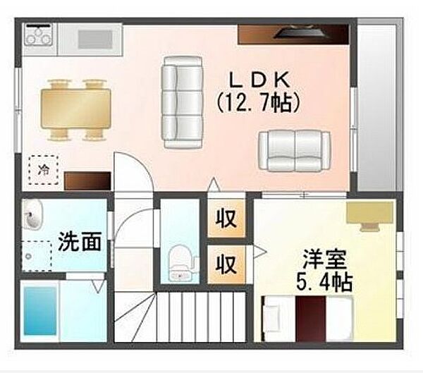 ネットハイツII 201｜兵庫県加東市社(賃貸アパート1LDK・2階・45.00㎡)の写真 その2