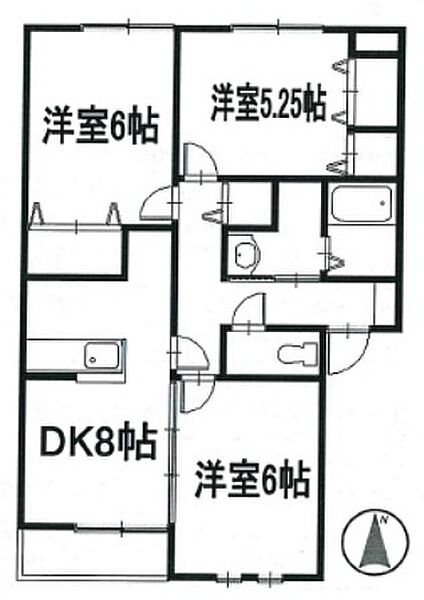 アーバンコートIII 201｜兵庫県たつの市龍野町中村(賃貸アパート3DK・2階・61.82㎡)の写真 その2