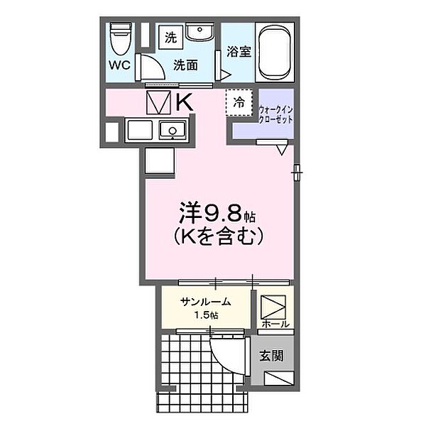 プラスエス英賀清水 102｜兵庫県姫路市飾磨区英賀清水町2丁目(賃貸アパート1R・1階・29.40㎡)の写真 その2