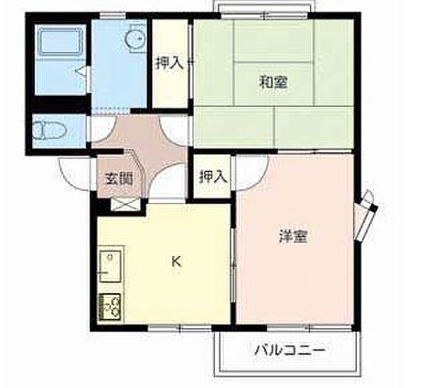 ハイツカンファーツリー 205｜兵庫県加東市社(賃貸アパート2K・2階・43.63㎡)の写真 その2