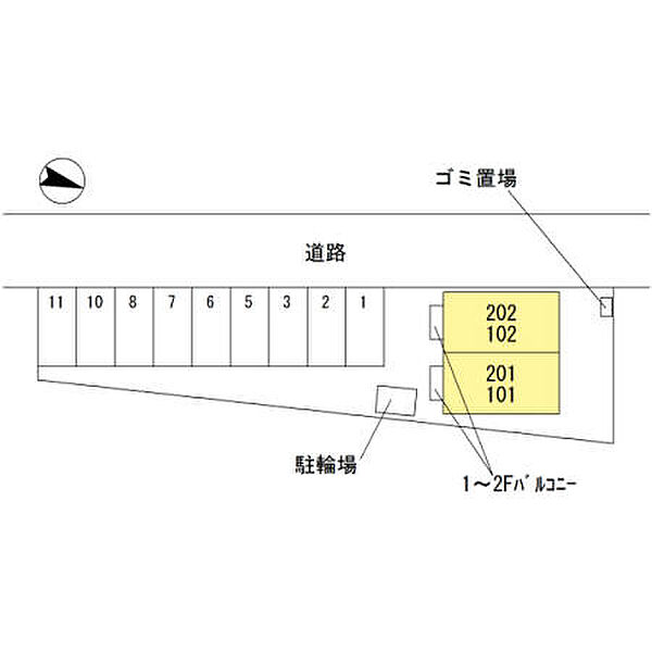 セジュール弥生 201｜兵庫県姫路市飾磨区中島(賃貸アパート1K・2階・26.93㎡)の写真 その16