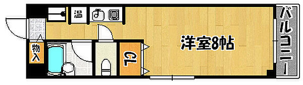 クロスロードハイツヤマサキ 802｜兵庫県明石市和坂(賃貸マンション1K・8階・23.58㎡)の写真 その2