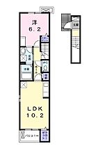 フロレゾンI 206 ｜ 兵庫県姫路市飯田（賃貸アパート1LDK・2階・43.79㎡） その2