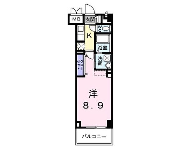 ザ　ベース東姫路 303｜兵庫県姫路市阿保(賃貸マンション1K・3階・30.81㎡)の写真 その2