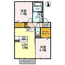 ムーンリット1 A202 ｜ 兵庫県小野市黒川町（賃貸アパート2LDK・2階・59.58㎡） その2