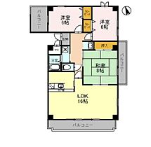 コーポ堂の前 701 ｜ 兵庫県姫路市安田2丁目（賃貸マンション3LDK・7階・88.88㎡） その2