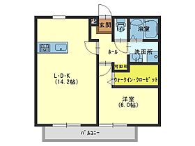 サンシティ平津 C208 ｜ 兵庫県加古川市米田町平津（賃貸アパート1LDK・2階・46.30㎡） その2