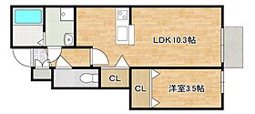 オーパス 101 ｜ 兵庫県神戸市東灘区住吉東町3丁目（賃貸アパート1LDK・1階・35.35㎡） その2