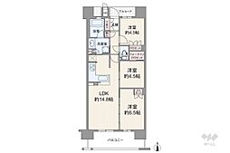 間取図画像 3LDK