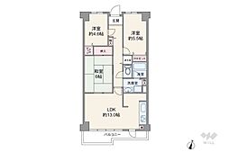 アーク茨木 3LDKの間取図画像