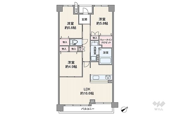 間取りを拡大表示