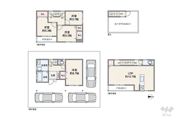間取りを拡大表示