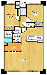 間取図画像 2SLDK