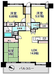 間取図画像 3LDK