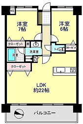 間取図画像 2LDK