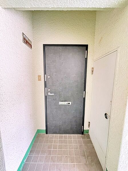 共用部から見た玄関部分です。