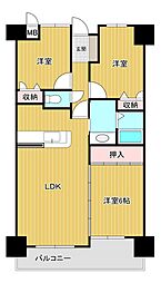 コーポランド幸神2 3LDKの間取図画像