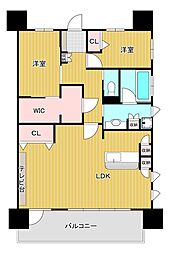 グランドパレス門司藤松 2LDKの間取図画像