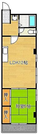 間取り　1LD...