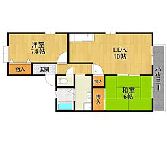 兵庫県伊丹市野間7丁目（賃貸アパート2LDK・2階・60.82㎡） その2