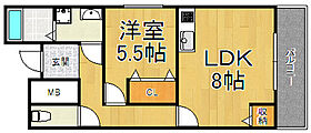 メゾンド中山  ｜ 兵庫県宝塚市中山寺1丁目（賃貸マンション1LDK・4階・43.69㎡） その2