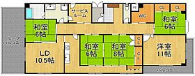 レークヒル1  ｜ 兵庫県西宮市奥畑（賃貸マンション5LDK・6階・160.00㎡） その2