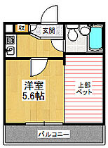 プレンティハウス  ｜ 兵庫県西宮市小松南町3丁目（賃貸マンション1R・1階・18.64㎡） その2