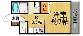 セレスト川西  ｜ 兵庫県川西市小戸1丁目（賃貸マンション1K・5階・24.84㎡） その1