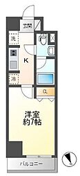 T'sGardenセンター南 1Kの間取図画像