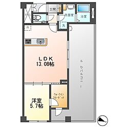 フィールド川和 1LDKの間取図画像