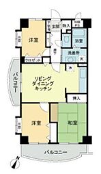 ビューハイツ高山 3LDKの間取図画像