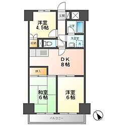 エクセレント北山田 3DKの間取図画像