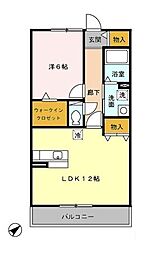 ロイヤルビル 1LDKの間取図画像