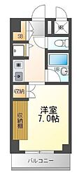 T'sgarden都筑ふれあいの丘 1Kの間取図画像