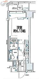 グランリーヴェル横濱Premier 5階1Kの間取り