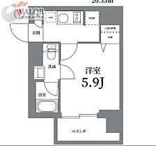 Ｌｏｇ武蔵小杉 704 ｜ 神奈川県川崎市中原区新丸子東２丁目896-25（賃貸マンション1K・7階・20.30㎡） その2