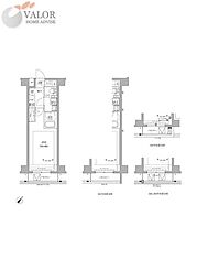RELUXIA GRANDE 川崎大師公園 1Kの間取図画像
