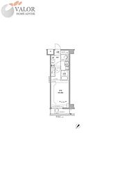 RELUXIA GRANDE 川崎大師公園 1Kの間取図画像