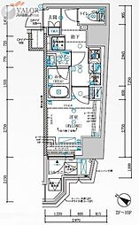 MAINSTAGE横濱弥生町 1Kの間取図画像