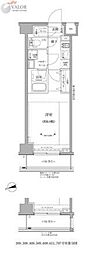 RELUXIA GRANDE 川崎 1Kの間取図画像