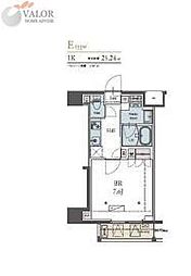 LUXENA YOKOHAMA TSURUMI II 1Kの間取図画像