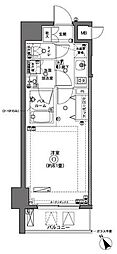 ZOOM横浜 1Kの間取図画像