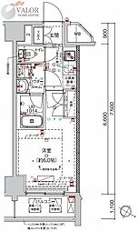 クラリッサ大通り公園 1Kの間取図画像