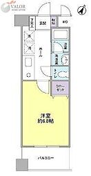 コフレ横浜星川 1Kの間取図画像