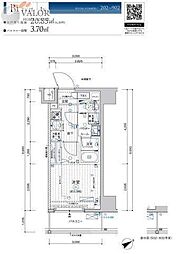 メインステージ横濱鶴見 1Kの間取図画像