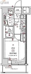(仮)保土ヶ谷プロジェクト 1Kの間取図画像