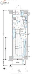 MAXIVKAWASAKISOUTH 1Kの間取図画像