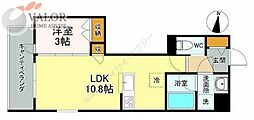 エントピア神明の杜Musashikosugi 1LDKの間取図画像