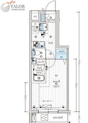 MAXIV新川崎 1Kの間取図画像