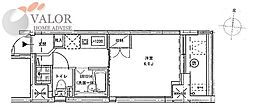 リエス大森ル・ノード 1Kの間取図画像